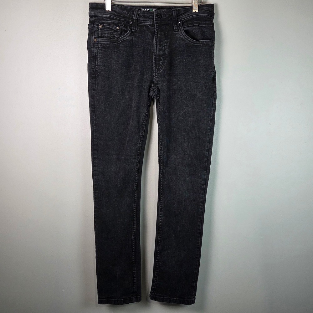 Free Planet Jeans Women 30x32 Black Excellent Sustainable Slim Stretch Denim
